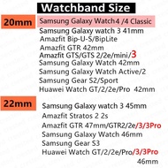 Gelang Kulit untuk Jam Samsung Galaxy, 20Mm 22Mm untuk Jam Samsung