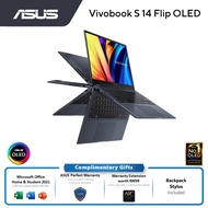 Asus Vivobook S 14 Flip OLED TN3402Q-AKN115WS 14'' 2.8K Touch 2-In-1 Laptop (Ryzen 7 5800H/ 8GB/ 1TB