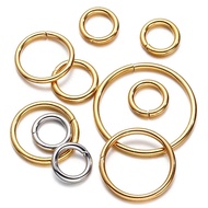 Charm Rings - hooks - hanging - sealed Gold - 24 Carat - sizes 6 - 8 - 10mm - AU 417 - Kentgimes Ken