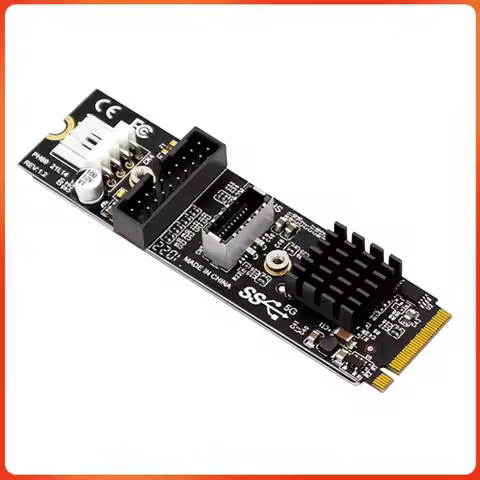 M.2 M Key PCIe To USB 3.1 Front Expansion Adapter TYPE C+19/20PIN M.2 M Key PCIe To USB 3.1 Adapter 