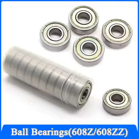 Ball Bearings 608Z 608ZZ Deep Groove 8x22x7mm ABEC-7 Mini Ball Bearing Carbon Steel for Skateboard S