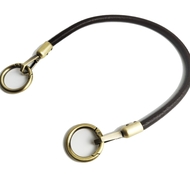 Dây Đeo Túi Da Bò Tròn 8mm Thủ Công Có Khóa Móc Kim Loại Dây Đeo Túi DIY Dây Đeo Vai Đơn Chéo Dây Đe