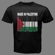 Made In Palestine Flag Free Gaza Strip Palestinian Black or White T-Shirt Pal 2025 New Summer Men Te