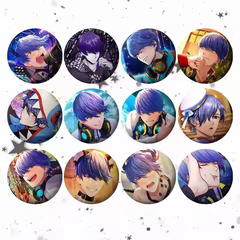 Cartoon O-Obey Me Leviathan For Clothes Anime Enamel Pin Cute Things Cartoon Cosplay Badges On Backp