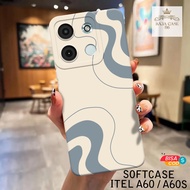 HP ITEL A60S Case - Rajacase - ITEL A60 Casing A60S/ - Abstract case Motif - Cellphone protector - I
