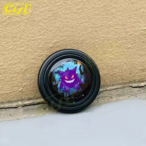 Universal Car Interior Parts Drift Sports Steering Wheel Horn Button Cute Monster 60mm Horn Button S