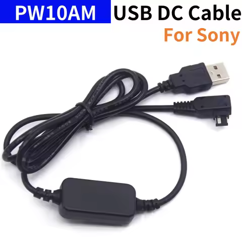 PW10AM to 5V Power USB Cable For Sony A550 A700 A850 A900 Nex-VG10 A77 A99 A100 A200 A290 A350 A380 