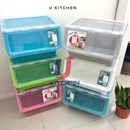Stack Box With Roller / Storage Box / Storage Cabinet - Kotak Bekas Drawer Bertutup Beroda / Kabinet