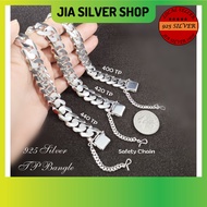 Ready Stock | 925 纯银 男款手链 | Original 925 Silver Bracelet Bangle TP For Men | Gelang Tangan Lelaki Perak 925