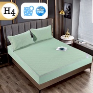 ZENTIA ผ้าปูที่นอนไหมเย็นรุ่นกันน้ำ [H]