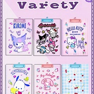 1/2Pcs Hello Kitty A4 Acrylic Clipboard Transparent Writing Board With Kuromi Cinnamoroll Pochcoo Ca