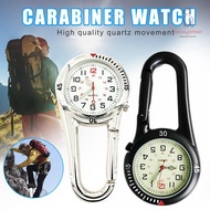 №❶Clip On Sports Carabiner FOB Watch for Nurses Hiking Mountaineering Backpack Sv5X