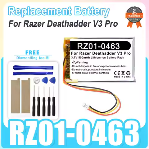 Replacement Mouse Battery For Razer Deathadder V3 Pro RZ01-0463