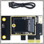 (BIGY) NGFF M.2 to PCIE Wireless Network Card Adapter Card Supports 7260 8265 1650 1675X AX200 AX210