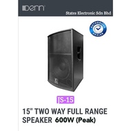 DENN JS-15 15" Two Way Full Range Speaker (1unit)