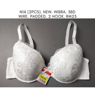 N14. WIBRA WHITE BRA 38D