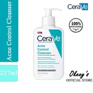 Cerave Acne Control Facial Cleanser Acne Blemish Control Gel Blackhead Remover 2% Salicylic Acid Niacinamide BHA acne face wash Treatment Cleanser 237ml Gel 40ml