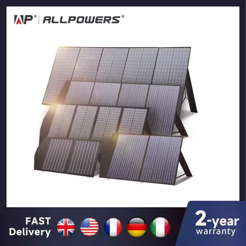 ALLPOWERS 400W / 200W / 140W / 100W / 60W Solar Charger，Portable Waterproof Foldable Solar Panel for