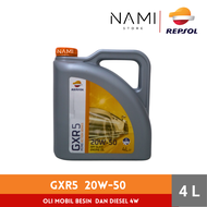 *REPSOL GXR5/ GXR 5 20W50 (4L) GALON* Oli Mesin Mobil Bensin dan Diesel 4w - Original