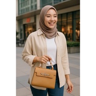 Prelove Handbag Bag Tangan NuNu Murah Beg Tangan Wanita Elegan – Coklat Muda