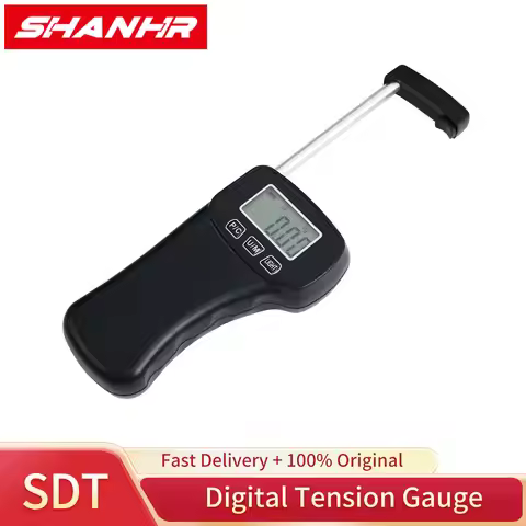 SHANHR 5Kg/lb Digital Force Gauge Push and Pull Meter Dynamometer Tension Pressure Tester Thrust Met
