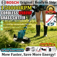 Bosch Lawn mower 9980VF Battery Multifunction Mesin Rumput Cordless fold Pemotong rumput grass cutte