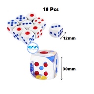 Dice Acrylic Gambling Game Playing Square Corner Dice | Buah Dadu