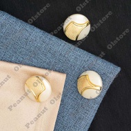 Japanese button 2.1cm asymmetrical gold