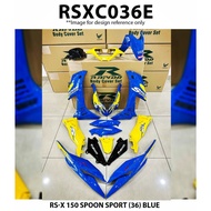 Cover Set Rapido RSX 150 Honda SPOON SPORT (36) Blue RSX150 Accessories Motor RS-X 150 RSX Biru Cove