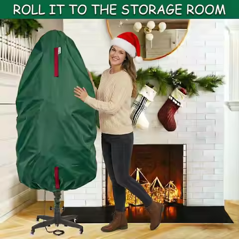 Bag Waterproof Organizer Waterproof Dustproof Xmas Storage Bag Upright Christmas Tree Storage Bag Ox
