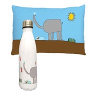 【客製化禮物】(客製商品)塗鴉小抱枕+可樂瓶組合包