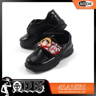 รองเท้าเด็ก ADDA รองเท้านักเรียน รองเท้าหนังสีดำนักเรียนชาย รองเท้านักเรียนอนุบาล รองเท้าลายการ์ตูนวันพีช รุ่น 41A15 (ไซส์ 25-35)