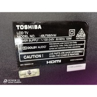 Toshiba 49U7650VM smart TV 4K screen crack