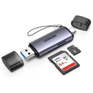 CR/2IN1 / UGREEN CM185 2-IN-1 USB-A 3.0 + TYPE-C USB-C 3.1 GEN 1 TO TF/SD 3.0 OTG CARD READER (UG-CM