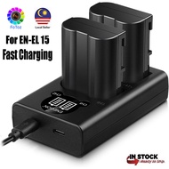 USB Dual Charger Nikon Z6 Z7 D750 D7500 D850 D7000 D7100 D7200 D500 D780 D600 D610 D800 D810 D810a C