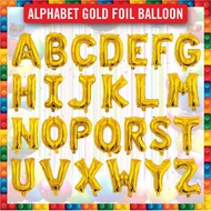 Alphabet Gold Foil Balloon U to Z 43cm (17" inch) Gold color / Party Decoration - Each Alphabet Indi