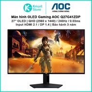 AOC Q27G41ZDP OLED Gaming Monitor | 27" OLED / QHD (2560 x 1440) / 240Hz / 0.03ms | Input HDMI 2.1 /