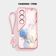 YBD For Tecno Camon 40 Pro Camon 40 Premier CM5 CM6 CM7 CM8 Blue Pink Embroidered Ball Cat Phone Cas