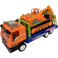 RWRTOY Toy Cars Trucks Construction Vehicles Large Backhoe BY047