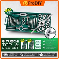 TUOCHI 12PCS / 20PCS / 40PCS Tap and Die Set Internal Thread Tools Metric Screw Hole Repair Hand Too