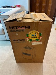(日本製)(有盒)Hitachi 日立 抽濕機 空氣清新 乾衣 功能 Dehumidifier Made in Japan RD 1638CH 1638 CH 除濕 16L 水箱