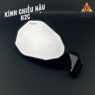 [ H2C ] REARVIEW MIRROR H2C Model V2 ORIGINAL GENUINE ALUMINUM WHITE GLASS