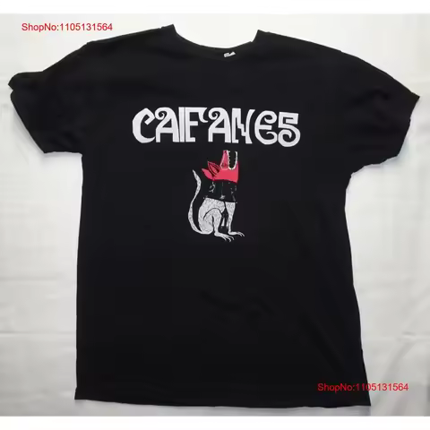 Rare Caifanes Band Black T Shirt Concert S to 5XL MQ206 vintage Washed homme streetwear Breathable f