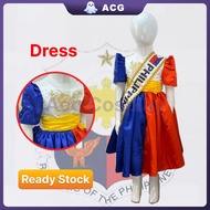 Filipiniana Costume for Kids buwan ng wika Costume for Girl Kids linggo ng wika UN Costume