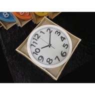 นาฬิกาแขวน รุ่น 183 เครื่องเดินเรียบไม่มีเสียงรบกวน นาฬิกาติดผนัง สวยหรู หน้าปัดกระจกมองเห็นตัวเลขชัด นาฬิกา  14นิ้ว
