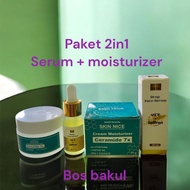 Drop face serum vit C + saffron cream moisturizer ceramide 7x brightening niacinamide