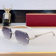 C1SZ Car// Unique Frameless Metal Sunglasses Men Women Leisure All-Match Vacation Outdoor Sunscreen 