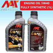 MEAUSU Engine Oil SAE FULLY Synthetic 5W40 1L / Minyak Hitam 5/40 1L 5-40 FULLY Synthetic 5W-40