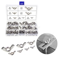 HL 3 4 5 6 8 10 12cm Wing Nuts Stainless Steel Fasteners Parts Hurrican Screws Hand Twist Tighten Ea