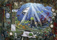 Escape Puzzle Submarine 759 Piece Jigsaw Puzzle for Kids and Adults Ages 12 and Up - 82476 - an Esca